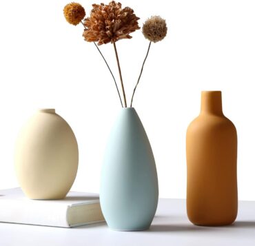 Multicolor Ceramic Vase Set for Modern Home Decor