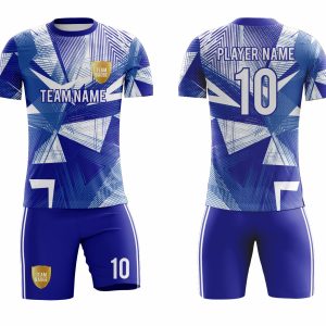 SB 1006 Blue/White Custom Sublimated Soccer Jersey for Adult & Youth - Unisex