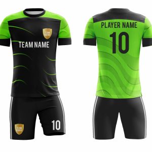 SB 1017 Black/Green Custom Sublimated Soccer Jersey for Adult & Youth - Unisex