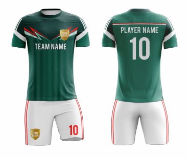 SB 1020 Green/White Custom Sublimated Soccer Jersey for Adult & Youth - Unisex